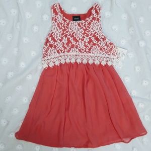 NWT Holiday Editions Girls 6/6X Pink White Lace Sleeveless Party Dress Easter